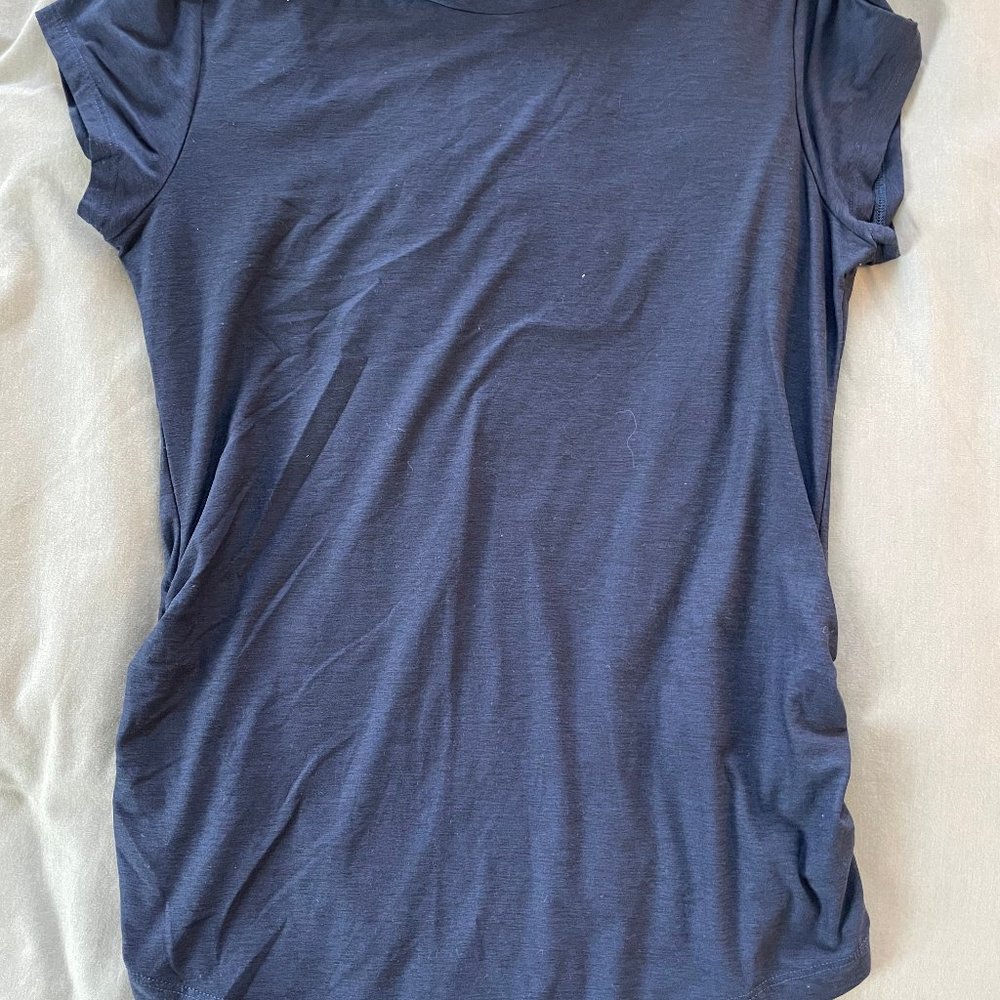 New Balance Workout Tee - Navy and Black Heather - Medium